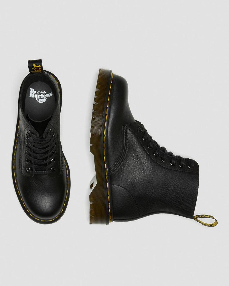 Men's Dr Martens 1460 Pascal Bex Leather Lace Up Boots Black | AU 524OKI